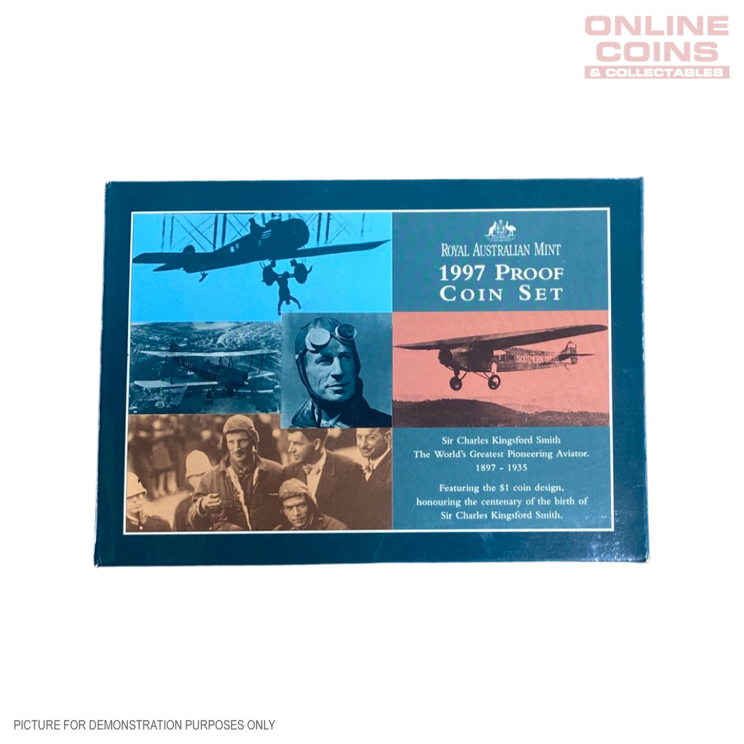 1997 Royal Australian Mint Six Coin PROOF Year Set - Sir Charles Kingsford Smith